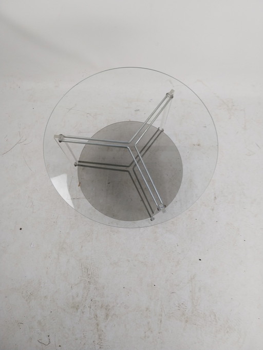 1 x table lisse et perspex Italie années 1970.