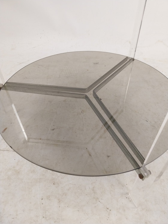 Image 1 of 1 x table lisse et perspex Italie années 1970.