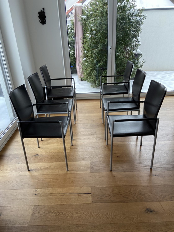 Image 1 of Kff dining table chairs, 6 pieces