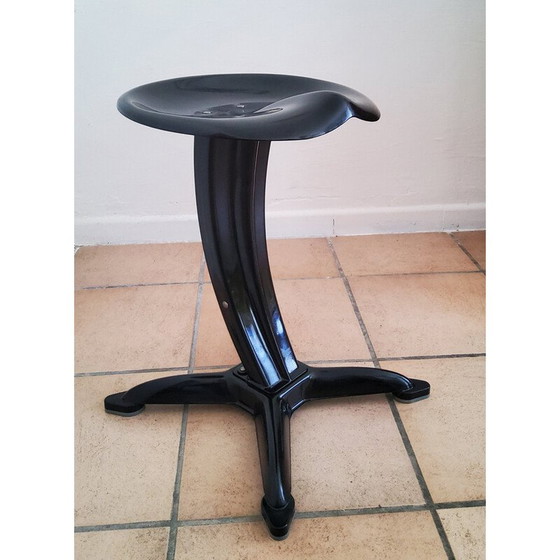 Image 1 of Set of 4 vintage Lotus stools by Yasu Sasamoto for Dulton