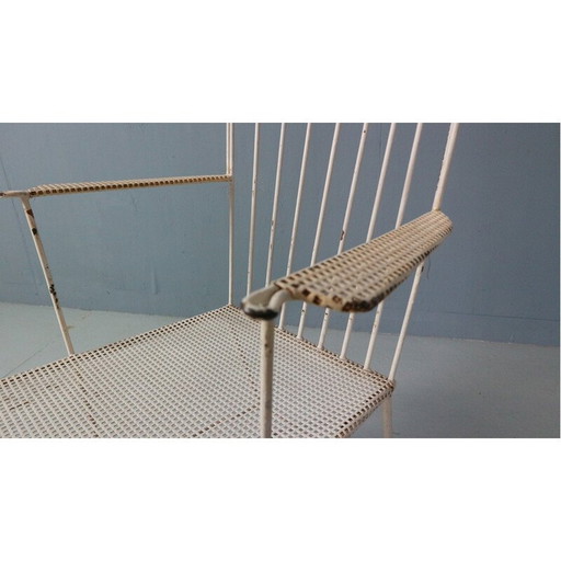 Vintage iron "Lyra" chair by Anna-Lülja Praun and Thomas Lauterbach Sonett, 1955