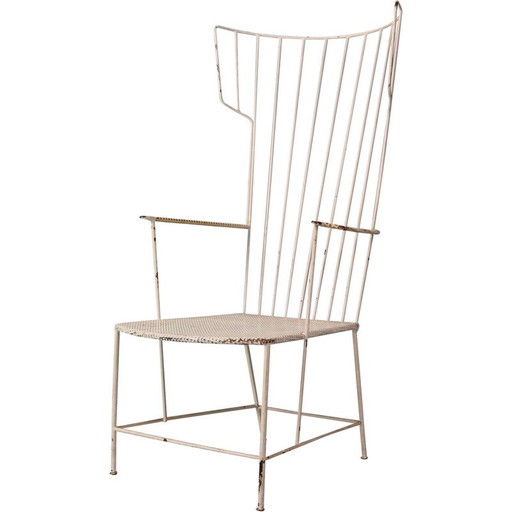 Vintage iron "Lyra" chair by Anna-Lülja Praun and Thomas Lauterbach Sonett, 1955