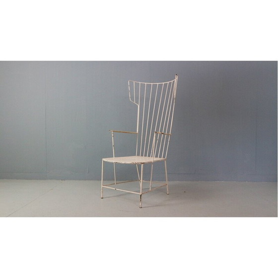 Image 1 of Vintage iron "Lyra" chair by Anna-Lülja Praun and Thomas Lauterbach Sonett, 1955