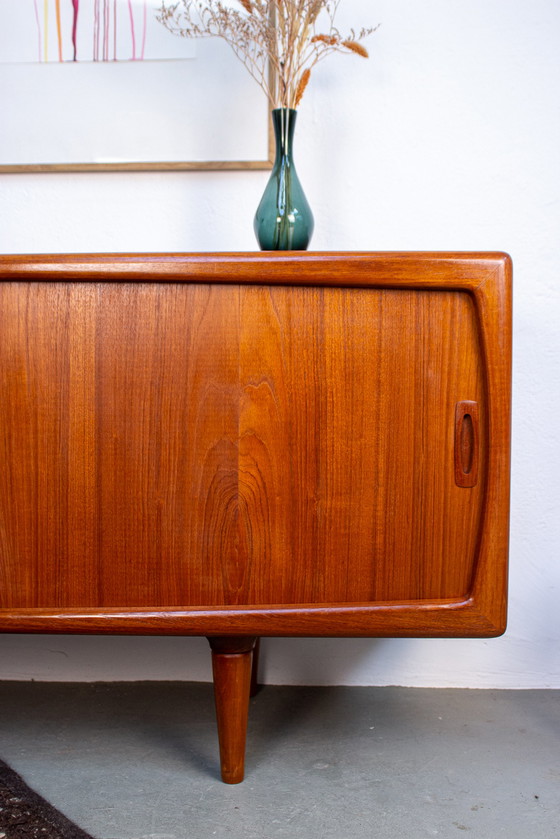 Image 1 of H.P. Hansen teak sideboard chest of drawers Danish Midcentury 60s