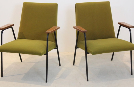 Image 1 of Pierre Guariche Armchairs by Meurop