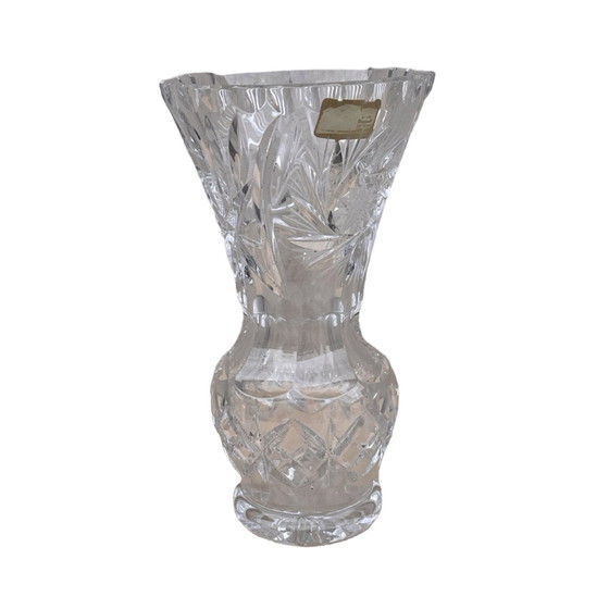 Image 1 of Crystal Vase Lausitzer Glas Bleikristall Germany 1970S