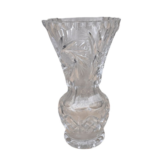 Image 1 of Crystal Vase Lausitzer Glas Bleikristall Germany 1970S