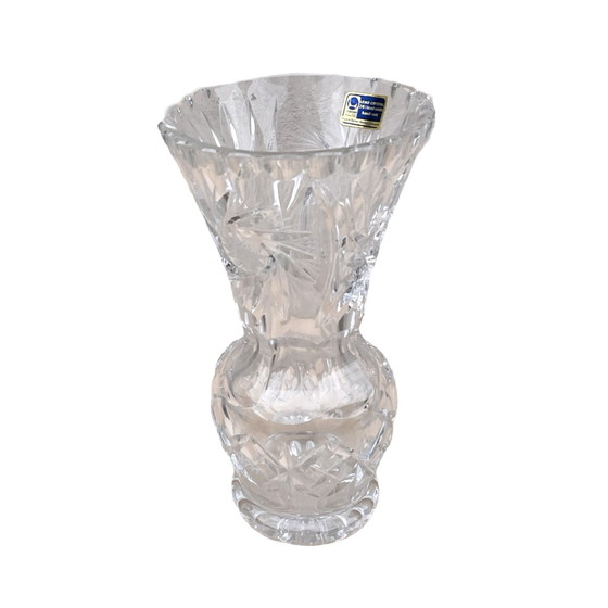 Image 1 of Crystal Vase Lausitzer Glas Bleikristall Germany 1970S