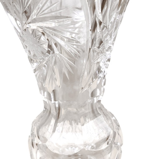 Crystal Vase Lausitzer Glas Bleikristall Germany 1970S