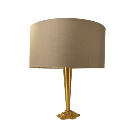 Image 1 of Vintage brass table lamp by Lucien Gau,1980