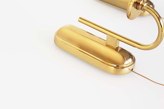 Image 1 of Set of two vintage heavy solid brass wall sconces