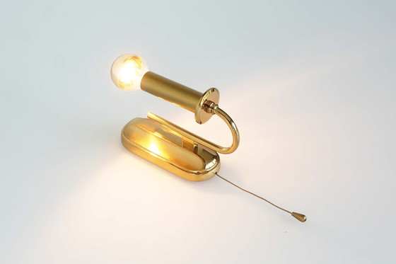 Image 1 of Set of two vintage heavy solid brass wall sconces