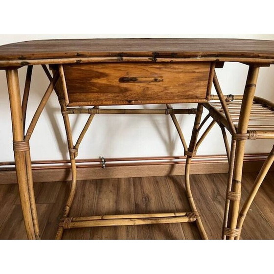 Image 1 of Vintage rattan desk