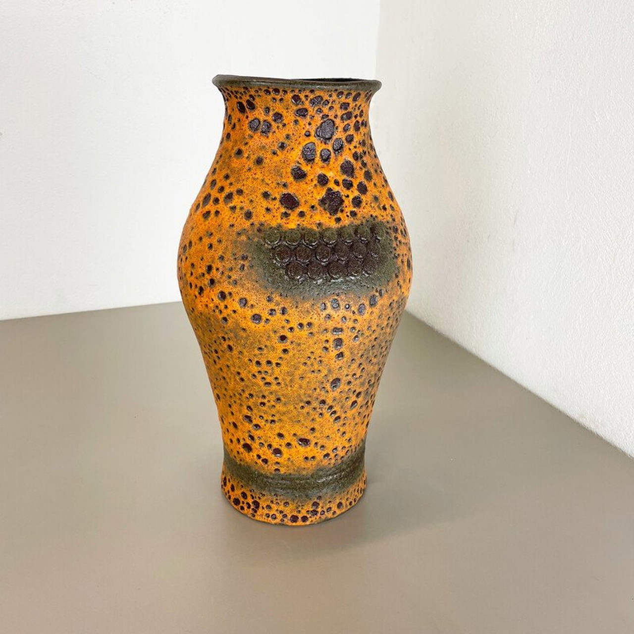 Heinz Siery Carstens Fat Lava花瓶 70s Vintage fat lava ceramic vase 