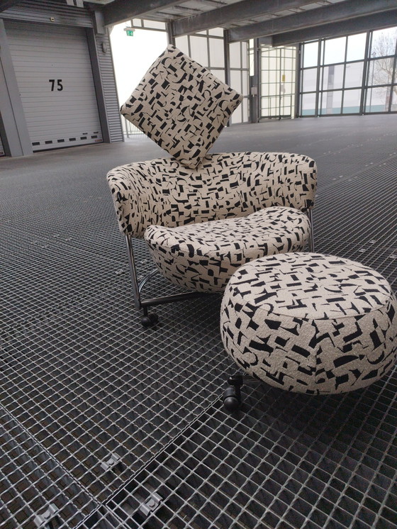 Image 1 of Cassina Girotonda Armchair With Footstool