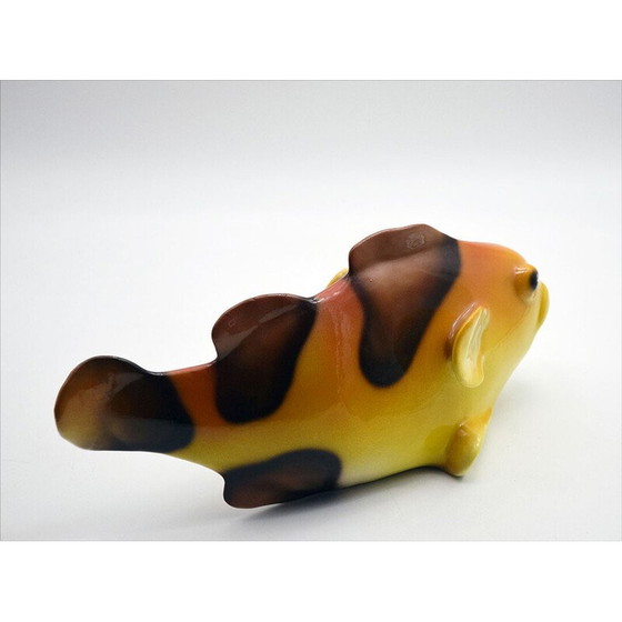 Image 1 of Vintage Italian fish in glazed ceramic, 1960s