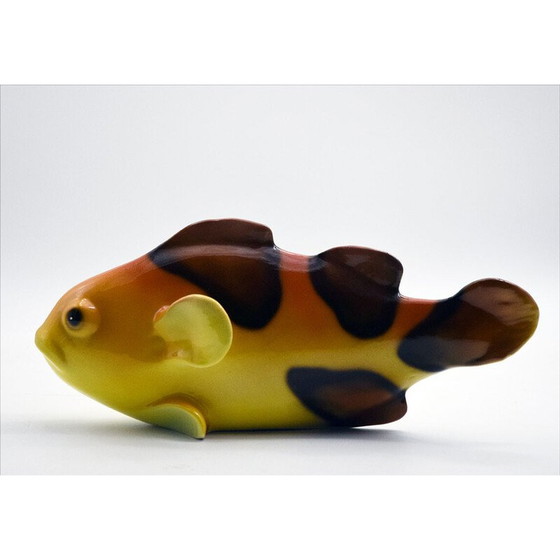 Image 1 of Vintage Italian fish in glazed ceramic, 1960s