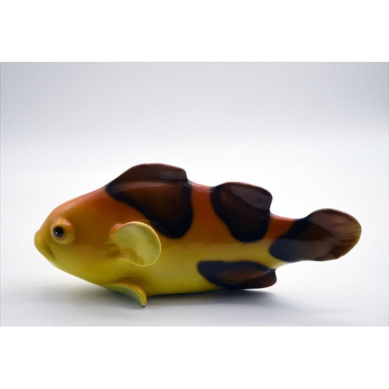 Image 1 of Vintage Italian fish in glazed ceramic, 1960s
