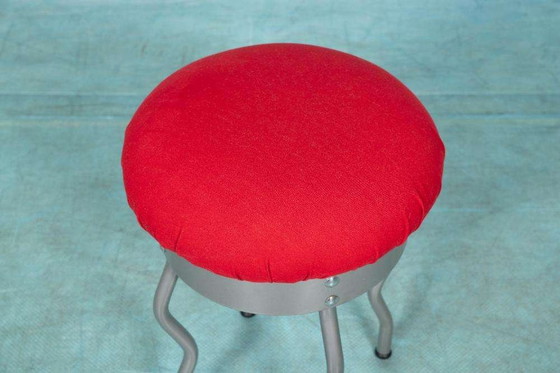 Image 1 of Space age zigzag stool 90s vintage Ikea stool