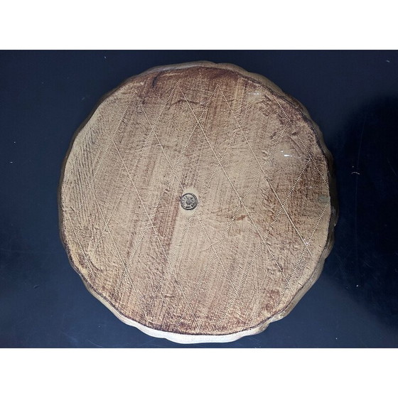 Image 1 of Vintage Florentine gold and pink tray