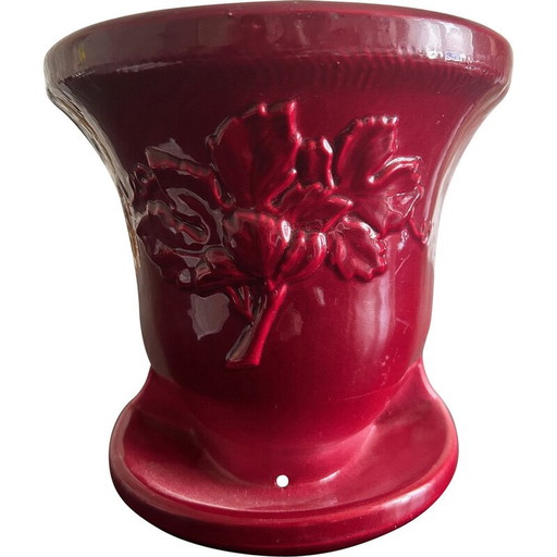 Portavasi da parete in ceramica vintage, 1950