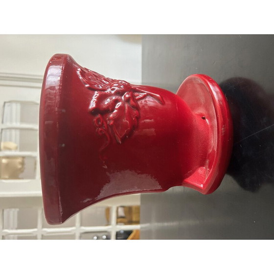 Image 1 of Vintage ceramic wall plant holder, 1950