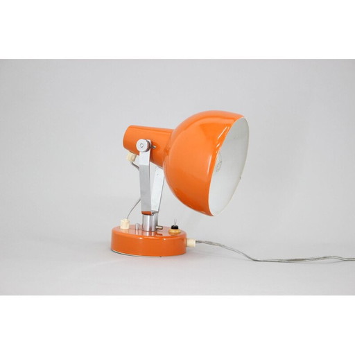 Vintage orange lamp, Czechoslovakia 1960