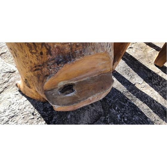 Image 1 of Set da soggiorno brutalista in legno di olmo, 1950