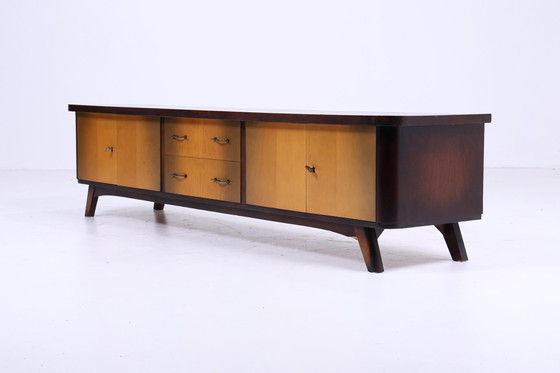 Image 1 of Vintage lowboard 60s | Mid - Century sideboard TV board retro storage 70s wood chest of drawers