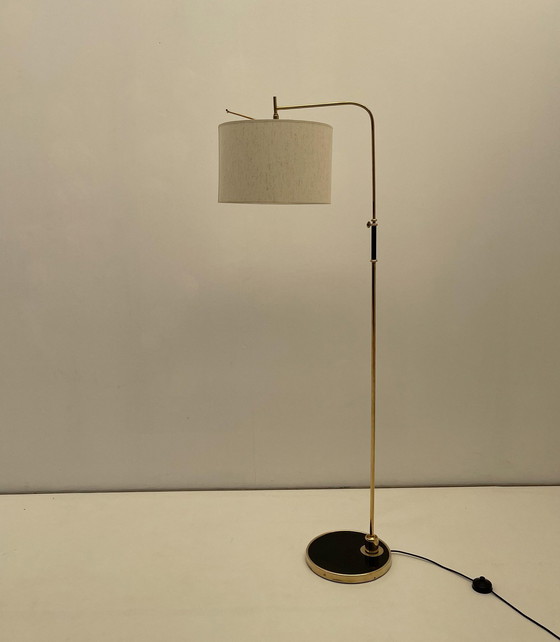 Image 1 of Adjustable Brass Floor Lamp France, 1970