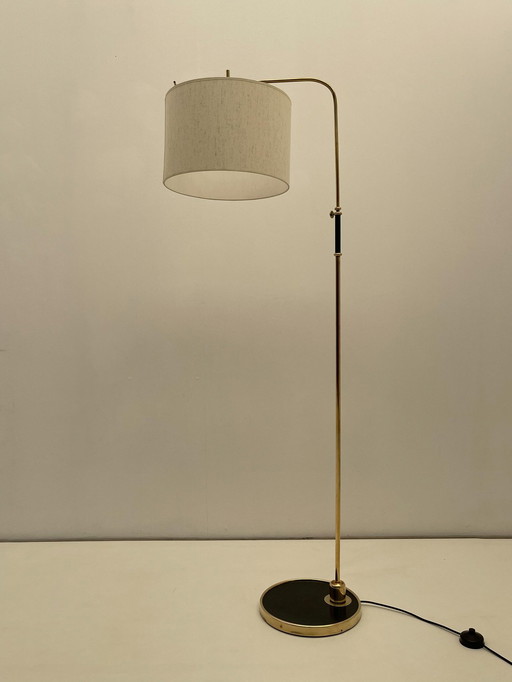 Adjustable Brass Floor Lamp France, 1970