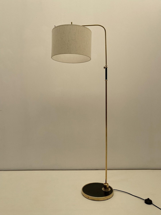 Image 1 of Adjustable Brass Floor Lamp France, 1970