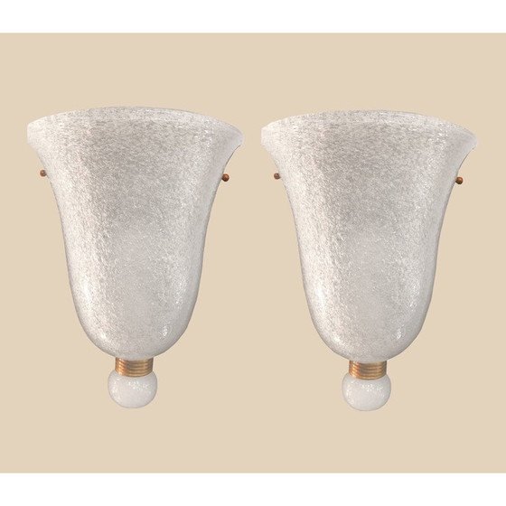 Image 1 of Pair of vintage wall lamp by Seguso Murano, 1940