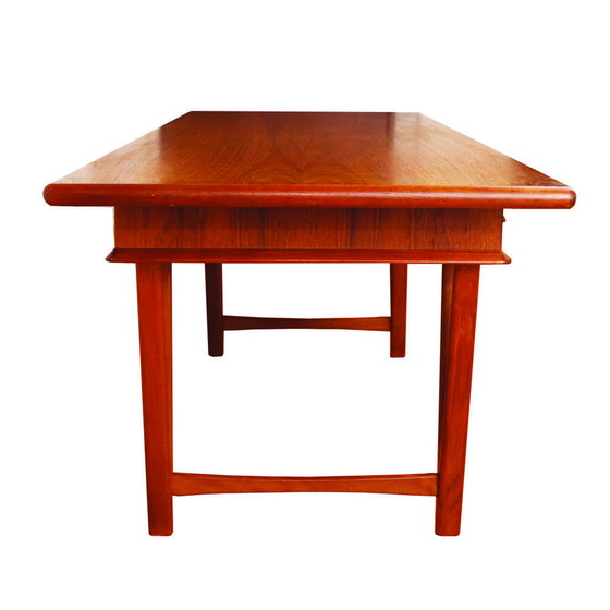 Image 1 of Model 32 V-Legged Teak Coffee Table By E.W.Bach For Møbelfabrikken Toften, Denmark, 1960S