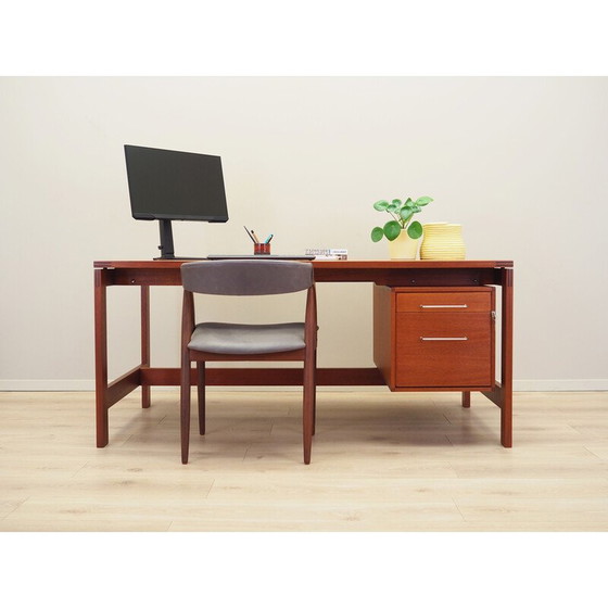 Image 1 of Mahogany desk, Danish design, 1960s, designer: Henning Jensen & Torben Valeur, manufacture: Munch Møbler