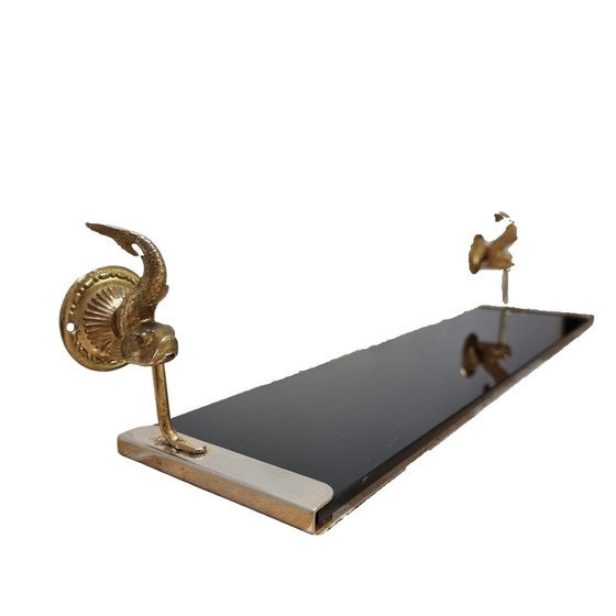 Image 1 of Mensola da bagno in vetro francese vintage, anni '60