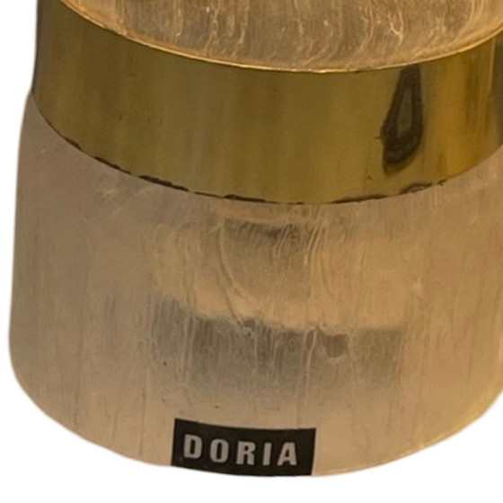 Image 1 of Doria Leuchten - Vintage / New Old Stock - Applique / Lampada da parete con paralume originale - Base in ottone - Germania, ca. 