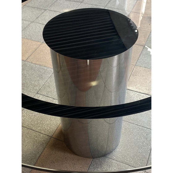 Image 1 of Tavolo vintage in cromo e vetro, 1990