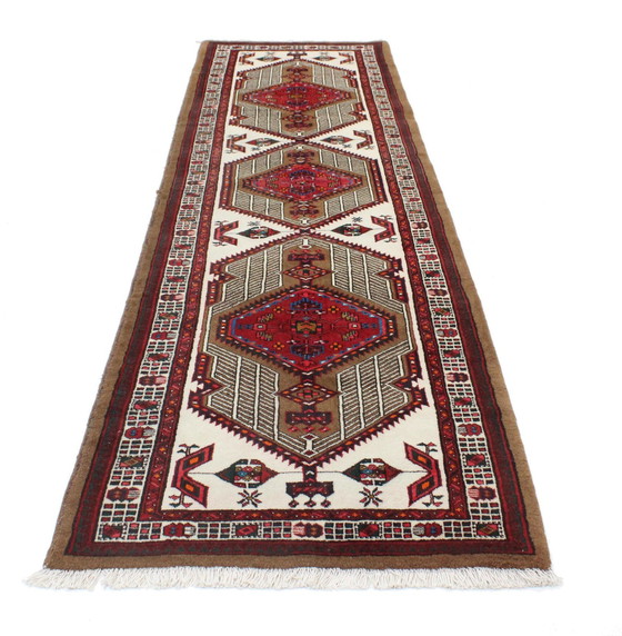 Image 1 of Original hand-knotted Persian carpet Ardebil Old 350 X 100 Cm Top condition