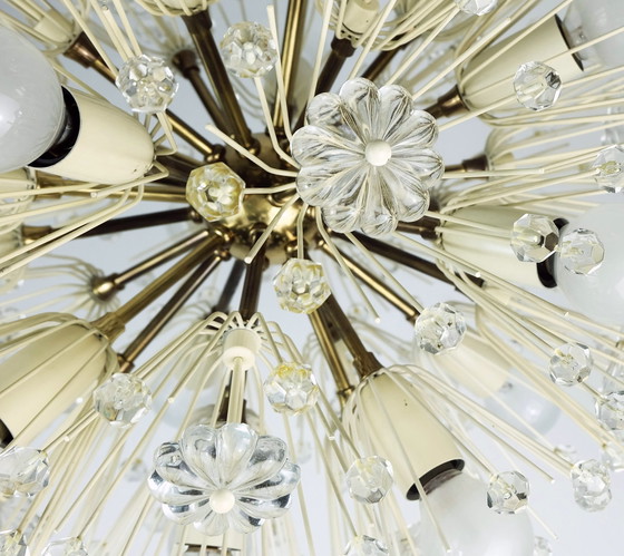 Image 1 of Iaustrian Mid Century Emil Stejnar Chandelier Dandelion Sputnik Light Rupert Nikoll 1950S