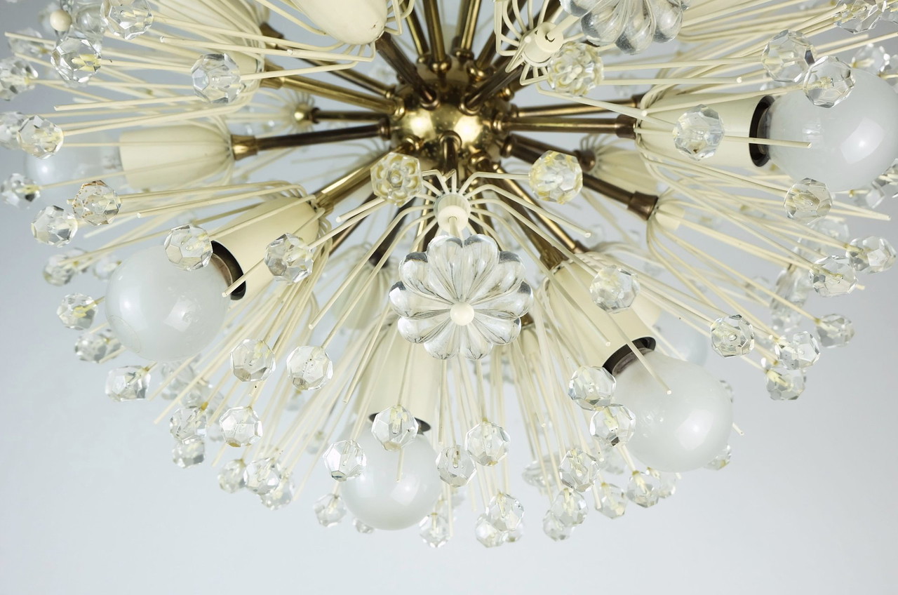 Iaustrian Mid Century Emil Stejnar Chandelier Dandelion Sputnik