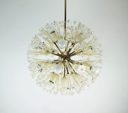 Iaustrian Mid Century Emil Stejnar Chandelier Dandelion Sputnik Light Rupert Nikoll 1950S