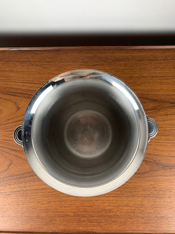 Image 1 of Secchiello per champagne vintage in acciaio inossidabile, 1970