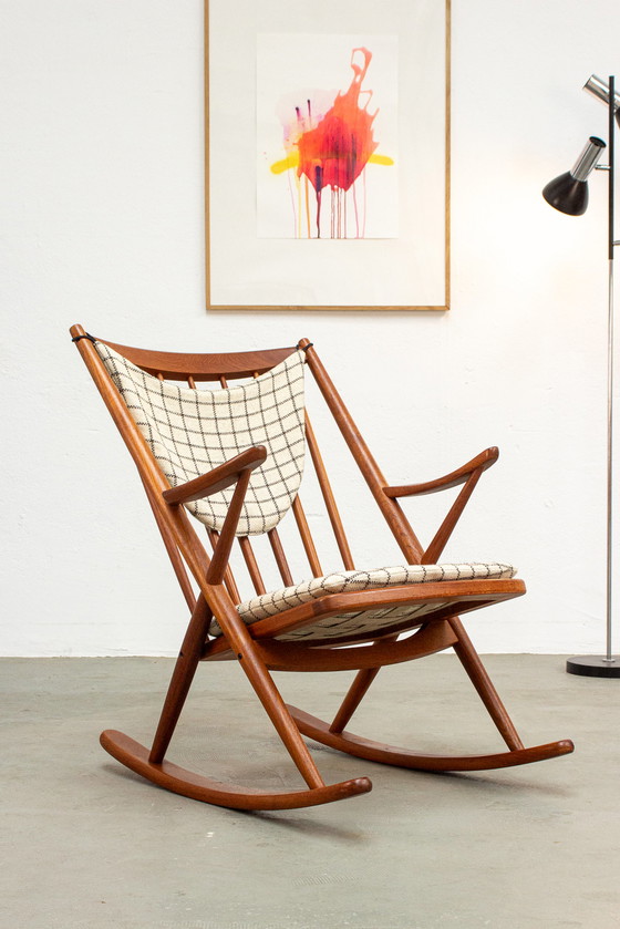 Vintage rocking chair Frank Reenskaug For Bramin Teak 990 Whoppah