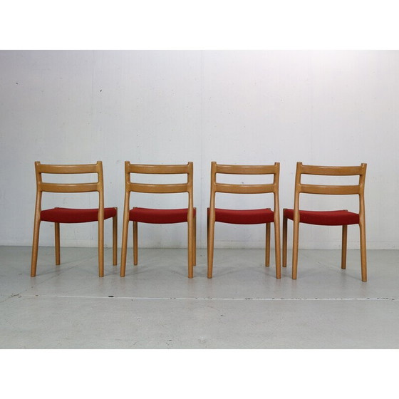Image 1 of Set of 4 vintage dining chairs model-84 by Niels Otto Moller for Højbjerg, Denmark 1970s