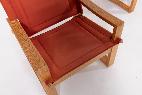 Image 1 of Pair Of Safari Chairs By Børge Jensen For Bernstoffsminde Møbelfabrik, 1960S