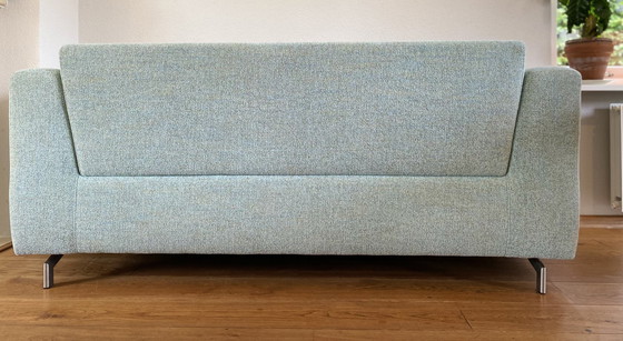 Image 1 of Modern 2.5 seater sofa turquoise