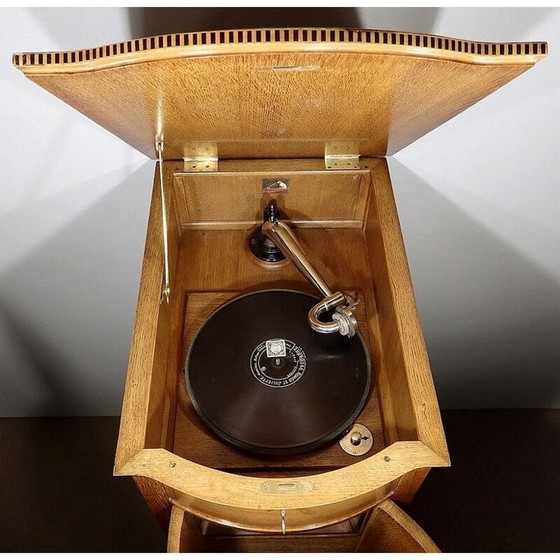 Image 1 of Vintage gramophone music cabinet "The voice of its master