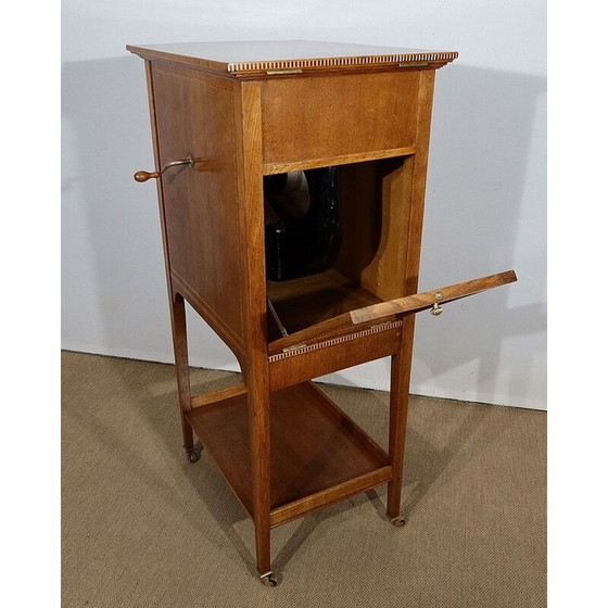 Image 1 of Vintage gramophone music cabinet "The voice of its master