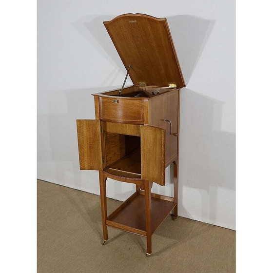 Image 1 of Vintage gramophone music cabinet "The voice of its master